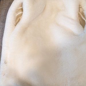 Faux fur  Toddler cream white coat